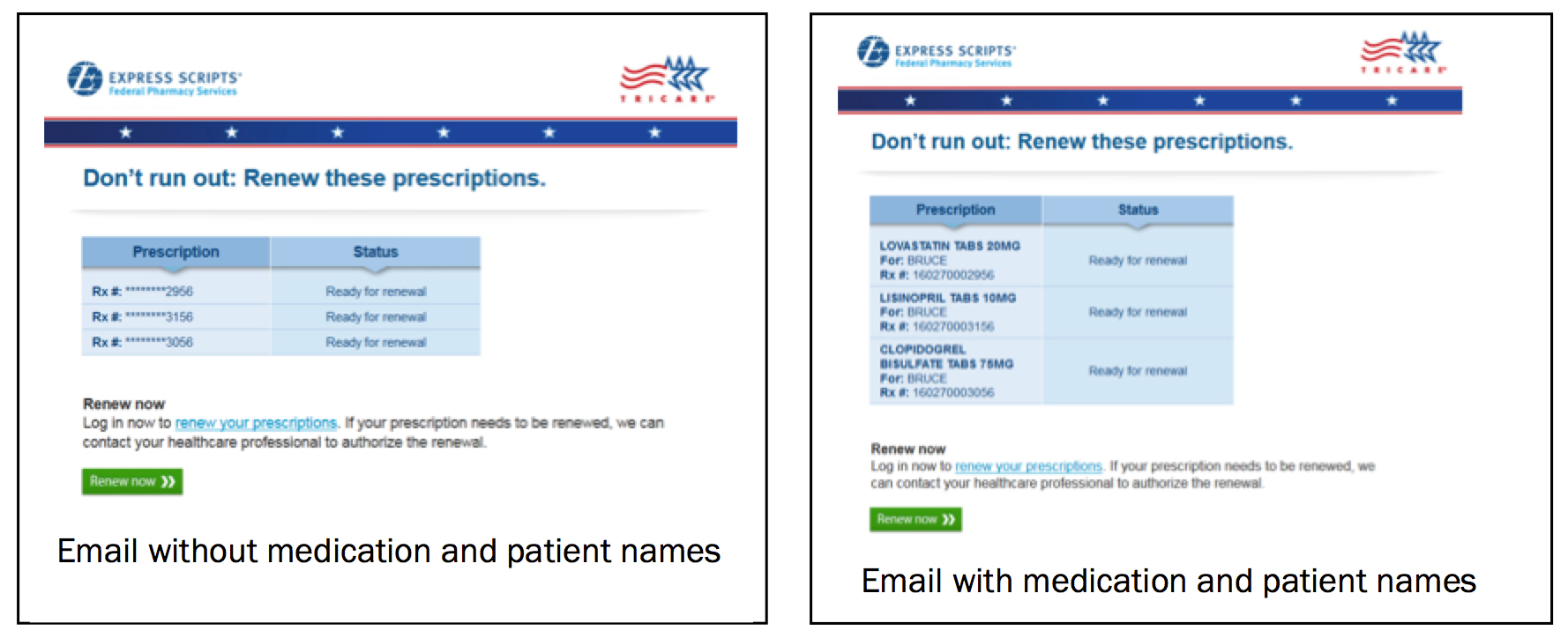 Email Notifications TRICARE Pharmacy Program Express Scripts