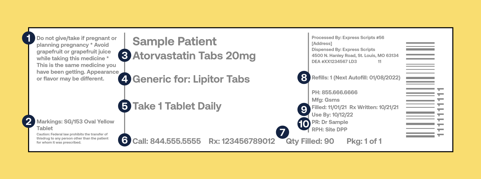 Reading Rx Prescription | Vinyl Sticker Reading Rx Prescription | Vinyl Sticker