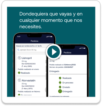 The mobile app allows you to manage medications on the go.