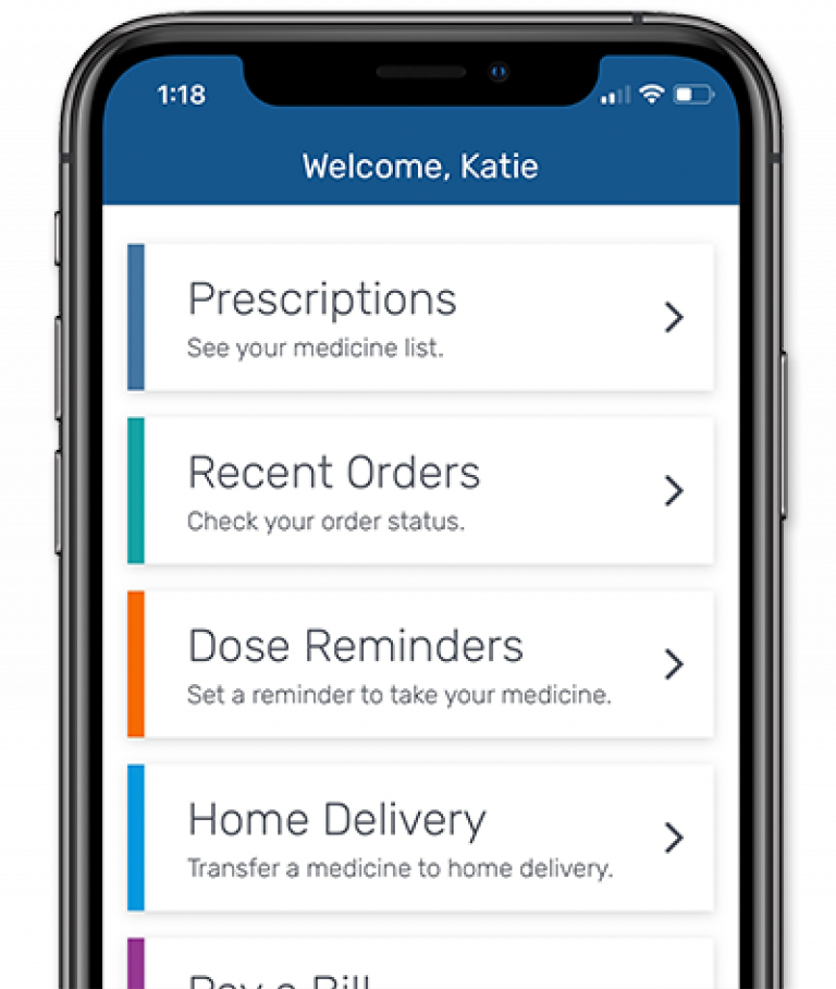 ESI app dashboard iPhone