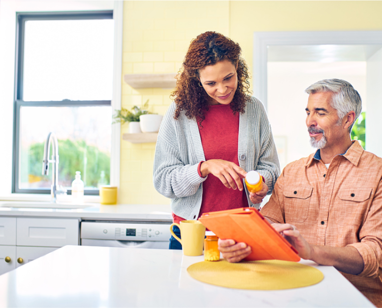 A prescriber discussed their recent medication order with family.